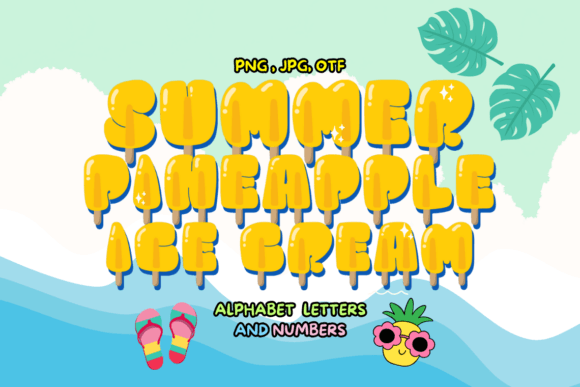 A Taste of Summer: The Pineapple Ice Cream Color Font