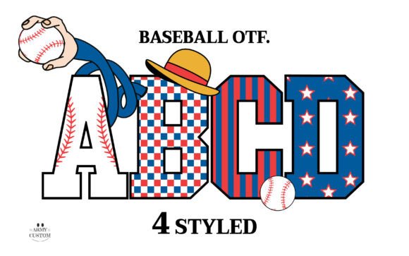 Baseball Bundle: A Colorful Font for Playful, Authentic Designs