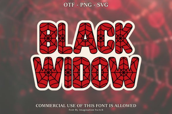 Black Widow: A Creative Font for Bold Visual Statements