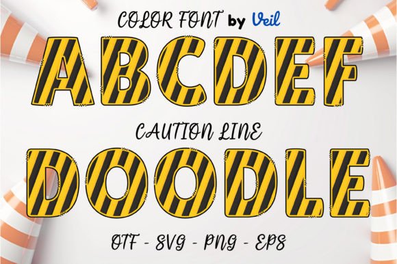 Caution Line: A Creative Font for Playful and Artistic Designs