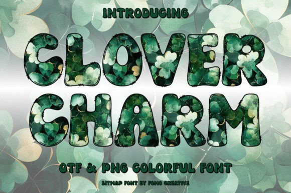 Clover Charm: A Color Font for Modern Designers