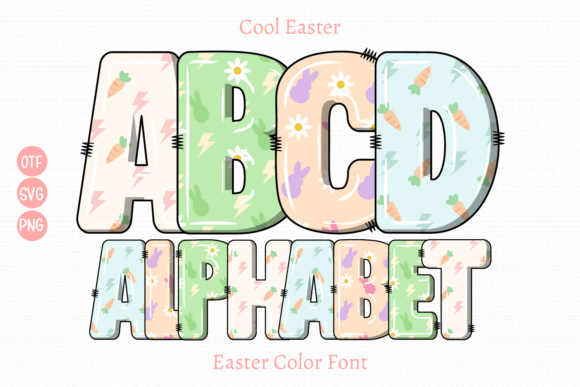 Cool Easter: A Playful Color Font for Vibrant Designs