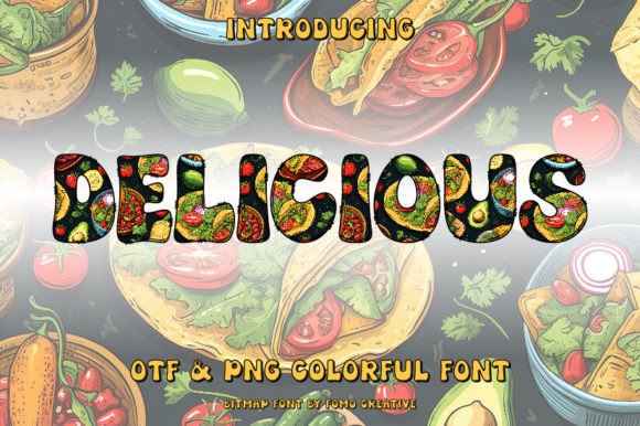 Delicious: A Color Font for Bold Visual Statements
