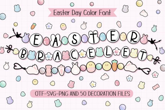 Easter Bracelet: A Handcrafted Font for Charming Projects