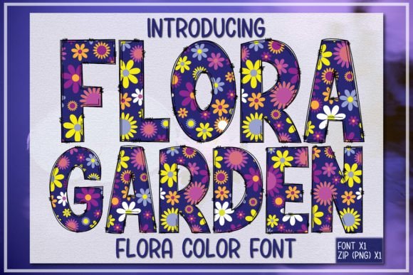 Flora Garden: A Creative Font with Bold, Floral Personality