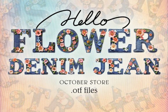 Flower Denim Jean: A Bold Type Statement for Creative Brands