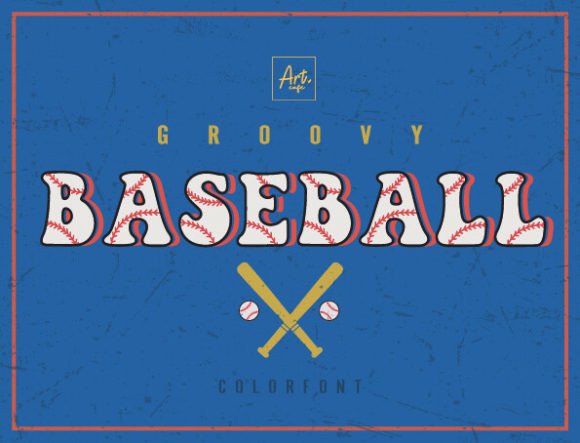 Groovy Baseball: Swing for the Fences with Retro Typography