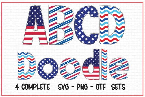 Modern Display Typography: The Patriotic Doodle Advantage