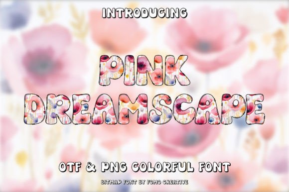 Pink Dreamscape: A Color Font for Modern Design