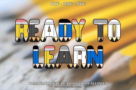 Ready to Learn Collection: A Color Font for Captivating Designs
