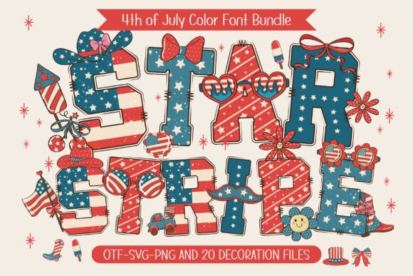 Starstripe: A Festive Display Font for Patriotic Projects
