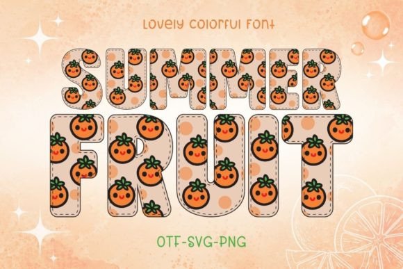 Summer Fruit: A Playful Typeface for Vibrant Designs