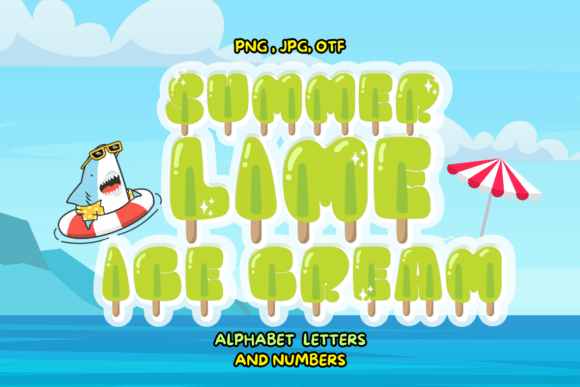Summer Lime Ice Cream: A Zesty Handwritten Display Font