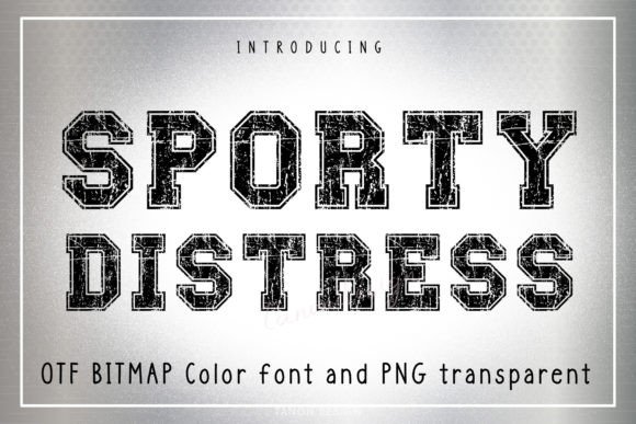 Unleash Raw Energy with the Sporty Distress Typeface