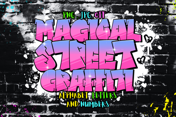 Unleash Urban Magic: The Street Graffiti Color Typeface
