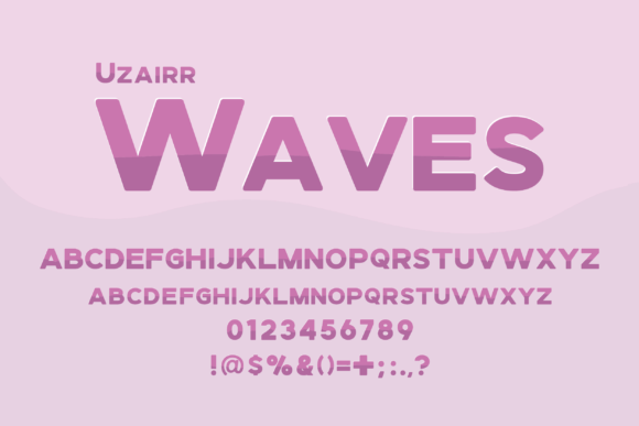 Uzairr Waves: A Font That Moves With You